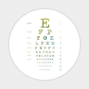 Eye Chart Diagram Magnet